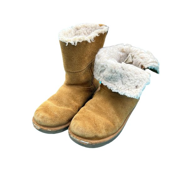 Kookaburra UGG Girls Aribel Roll Down boots Well Worn Size 4 - Picture 6 of 6